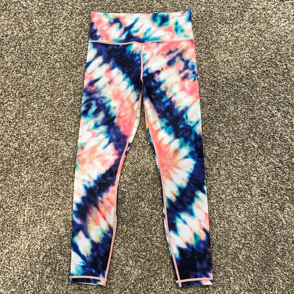 Athleta Elation Tie Dye 7/8 Tight Size MT EUC